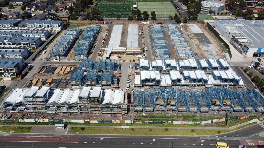 Large Scale Light Gauge Steel Townhouse Development - Cheltenham Rd, Keysborough