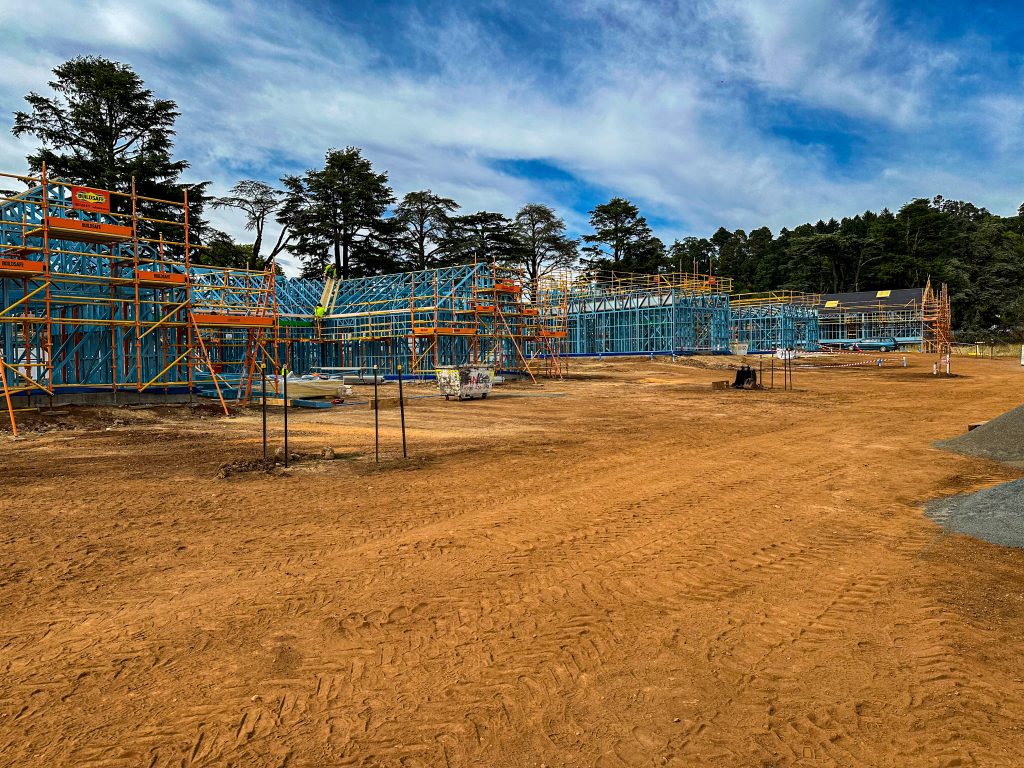 The Block 2025 Houses at framing stage